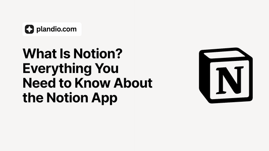 Notion app interface on laptop and phone showing pages and databases — illustration for “What Is Notion” article