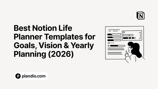 Notion life planner template options to organize your goals, track progress, and create vision boards.