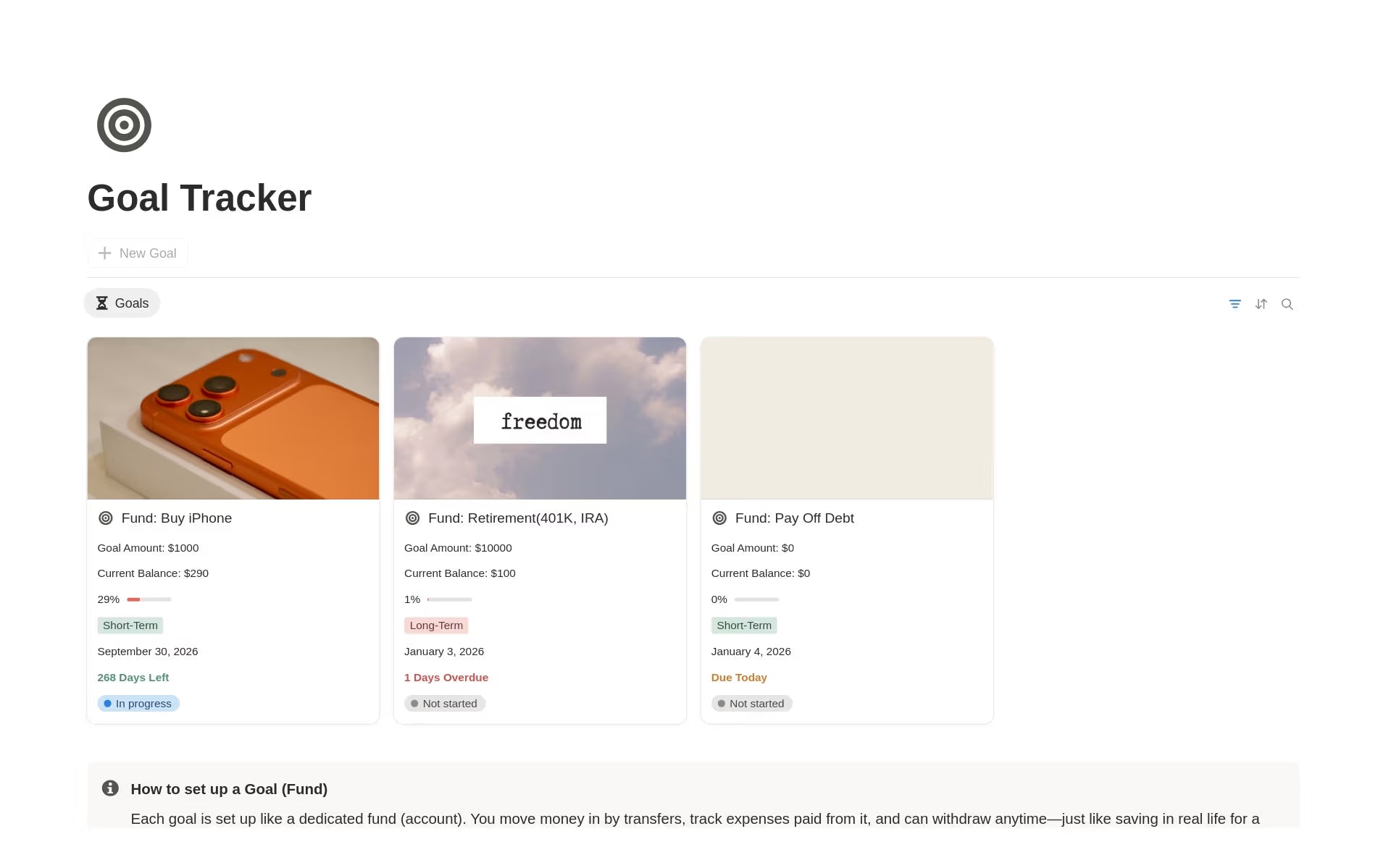 Notion Budget Template 2026 – Finance Tracker Dashboard