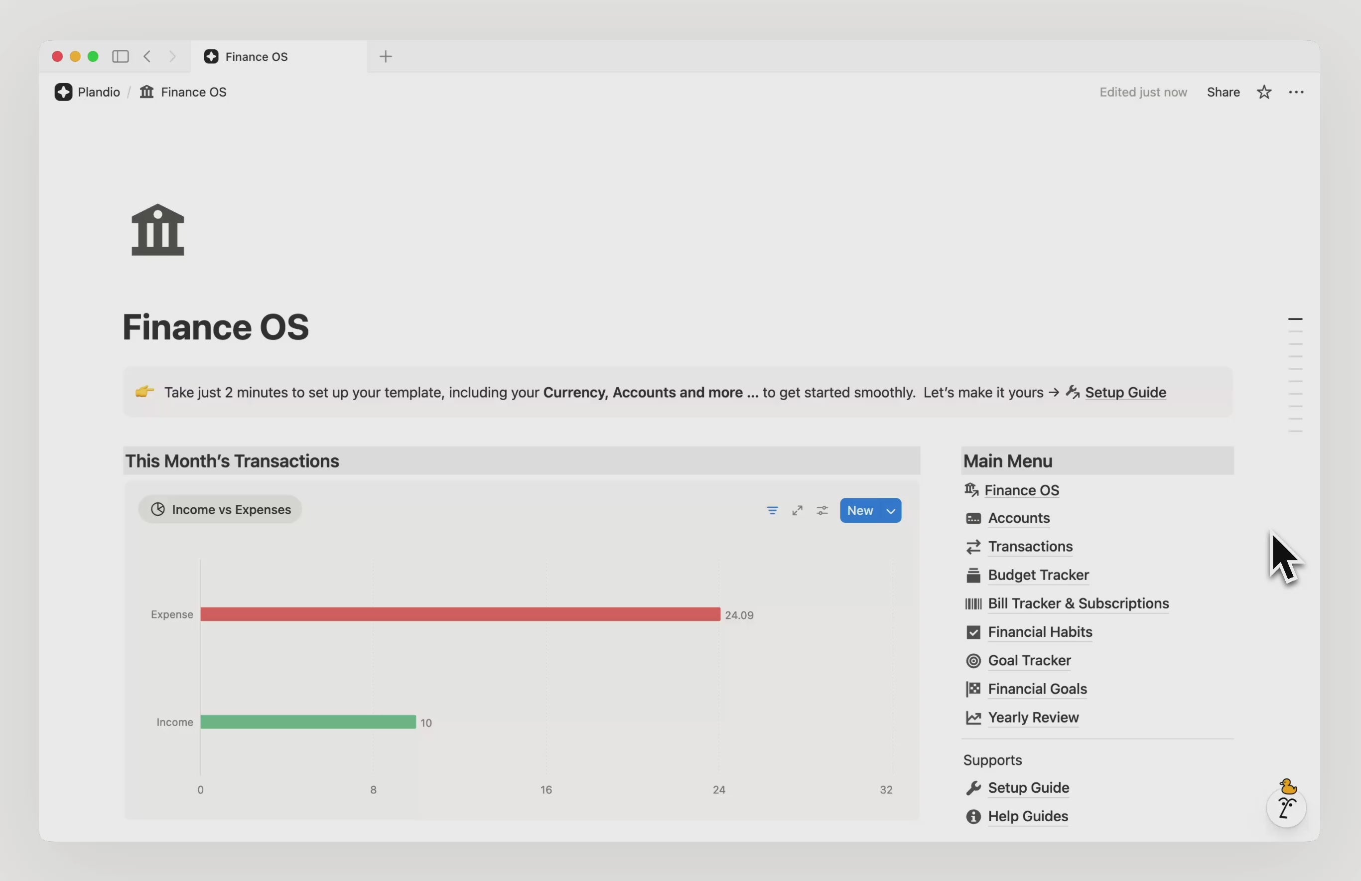 Finance OS Notion Template Demo Video